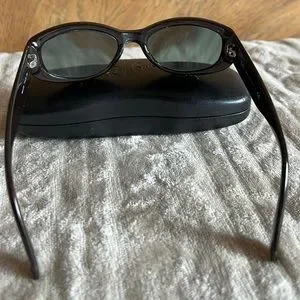 Ray Ban RB 4135 714/13 Oval  Brown Sunglasses 3N prescription attached Ray Ban RB 4135 714/13 Oval Brown Brown Sunglasses 3N Frame  main image 2